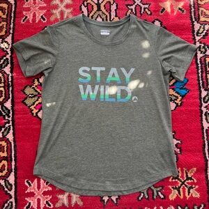 Merrell Heather Gray Stay Wild Short Sleeve Tee